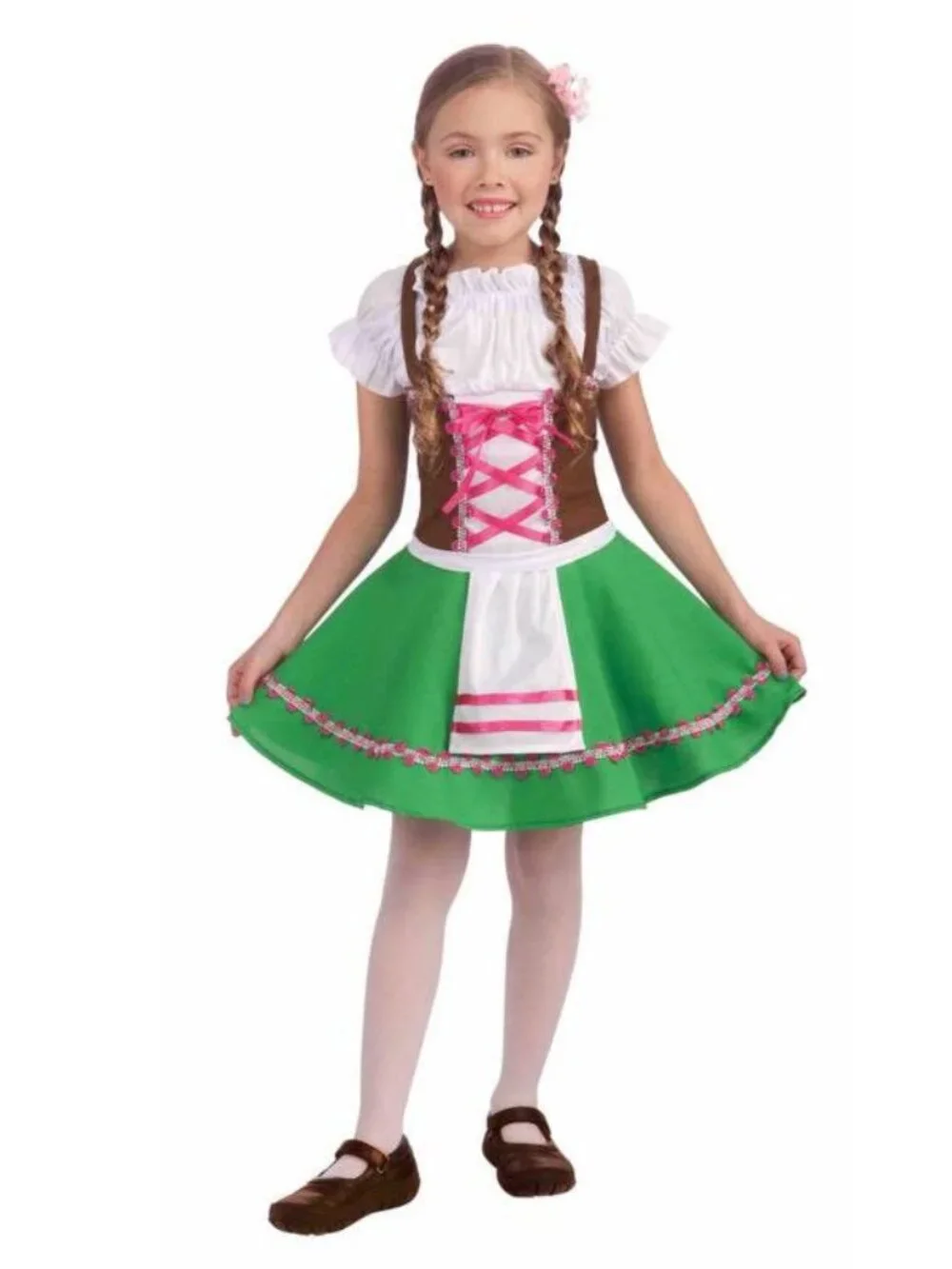 ADORABLE GERMAN GRETEL OKTOBERFEST GIRLS COSTUME DRESS SIZE 8-10